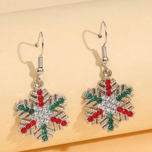 Snowflake Drop Earrings